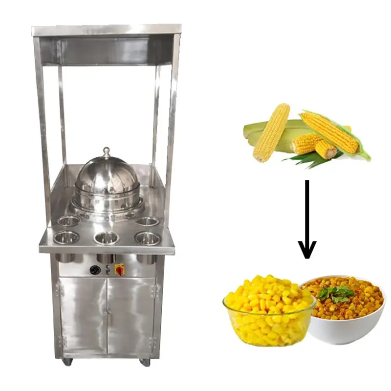  Commercial Electric Sweet Corn Making Machine with Stand, 1.5kW 
